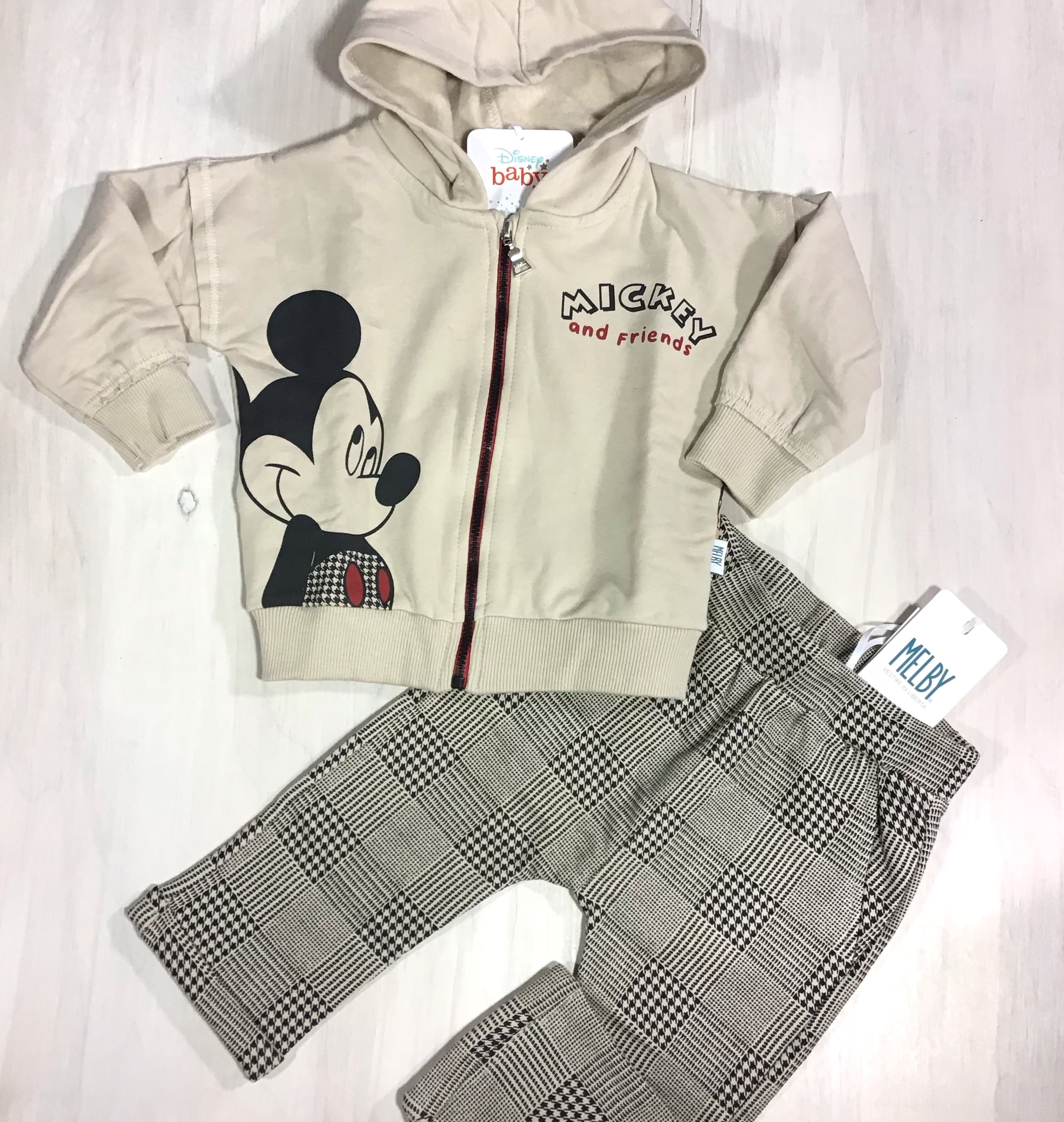 tutina-bimbo-cappuccio-zip-caldo-cotone-Mickey-Melby