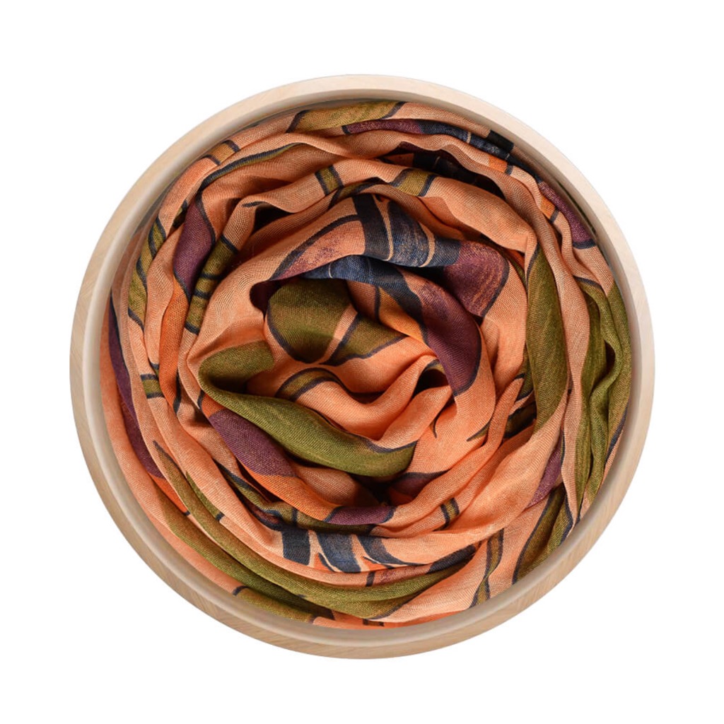 foulard-mucha-arancione-innbamboo-bamboo-naturale