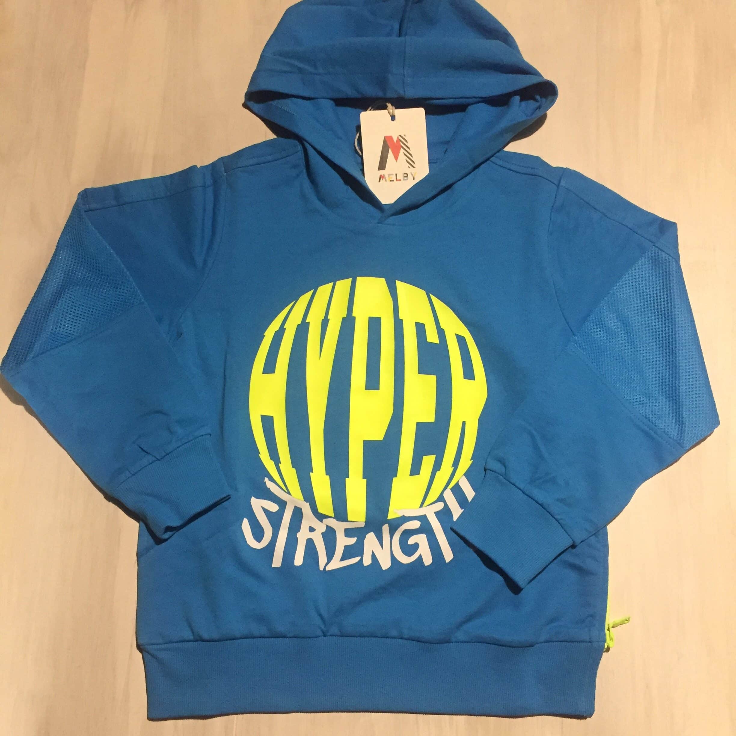 felpa-hyper-azzurro-turchese-bimbo-ragazzo-melby-senza-zip-cappuccio