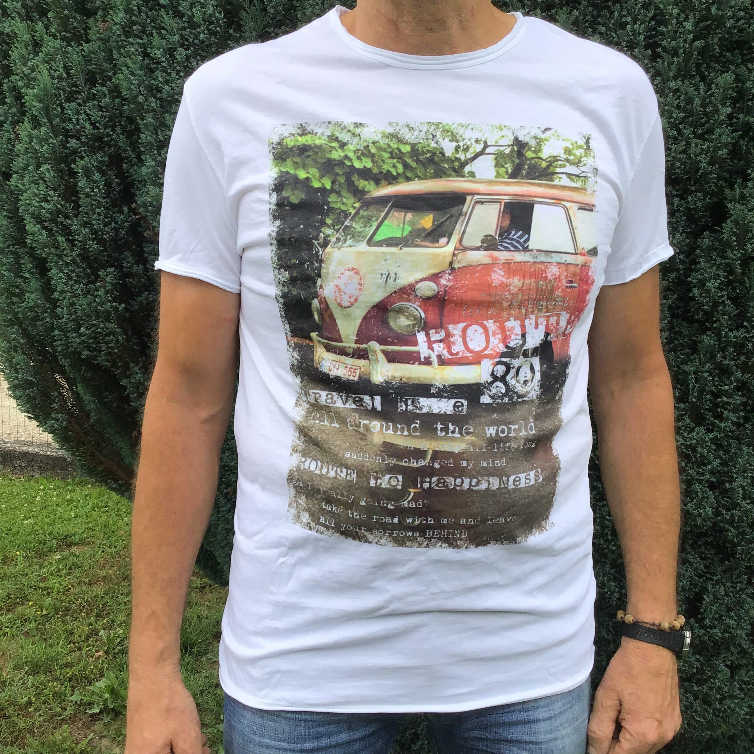 t-shirt-uomo-volkswagen-furgone-manica-corta-cotone