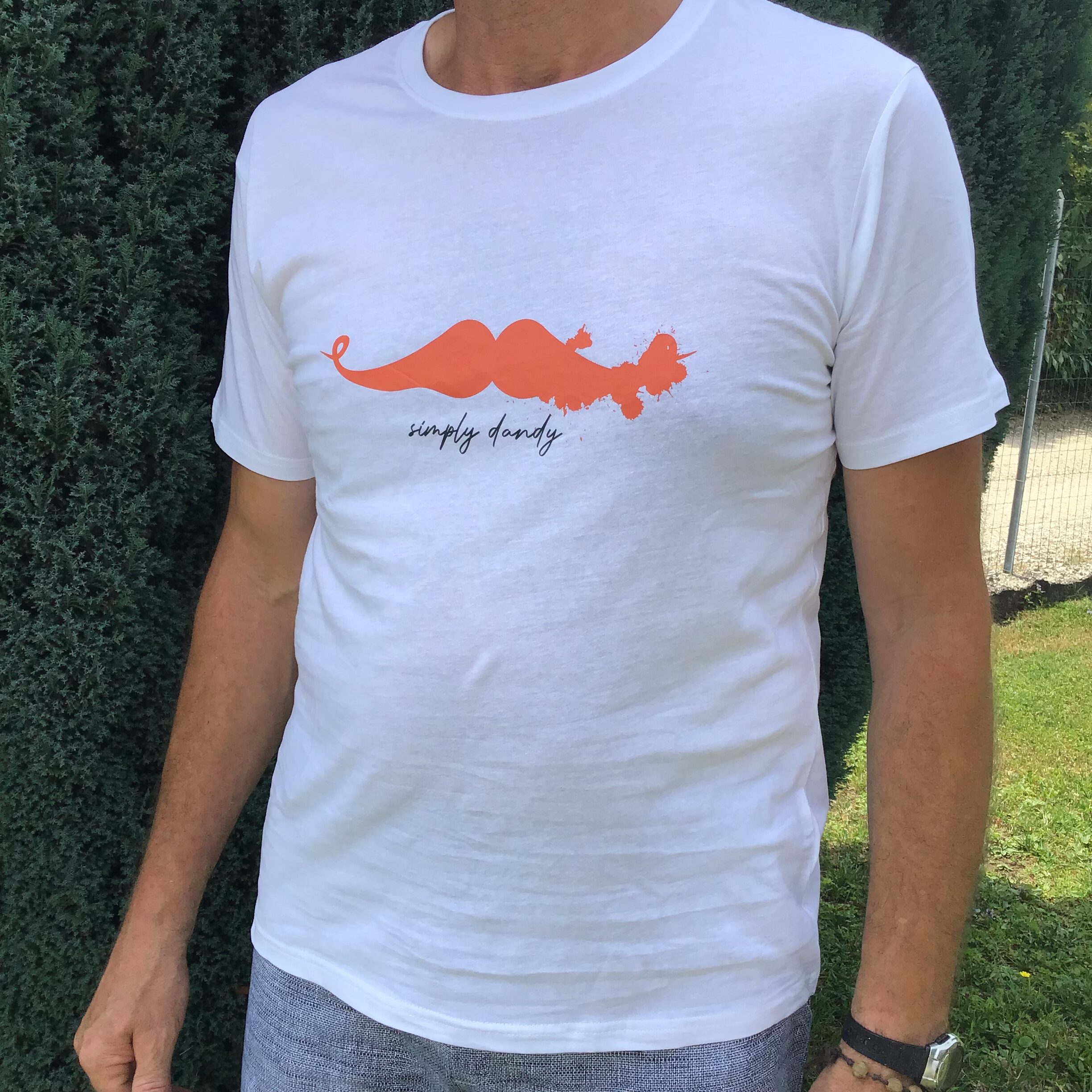 t-shirt-bianco-dandy-manica-corta-uomo-cotone