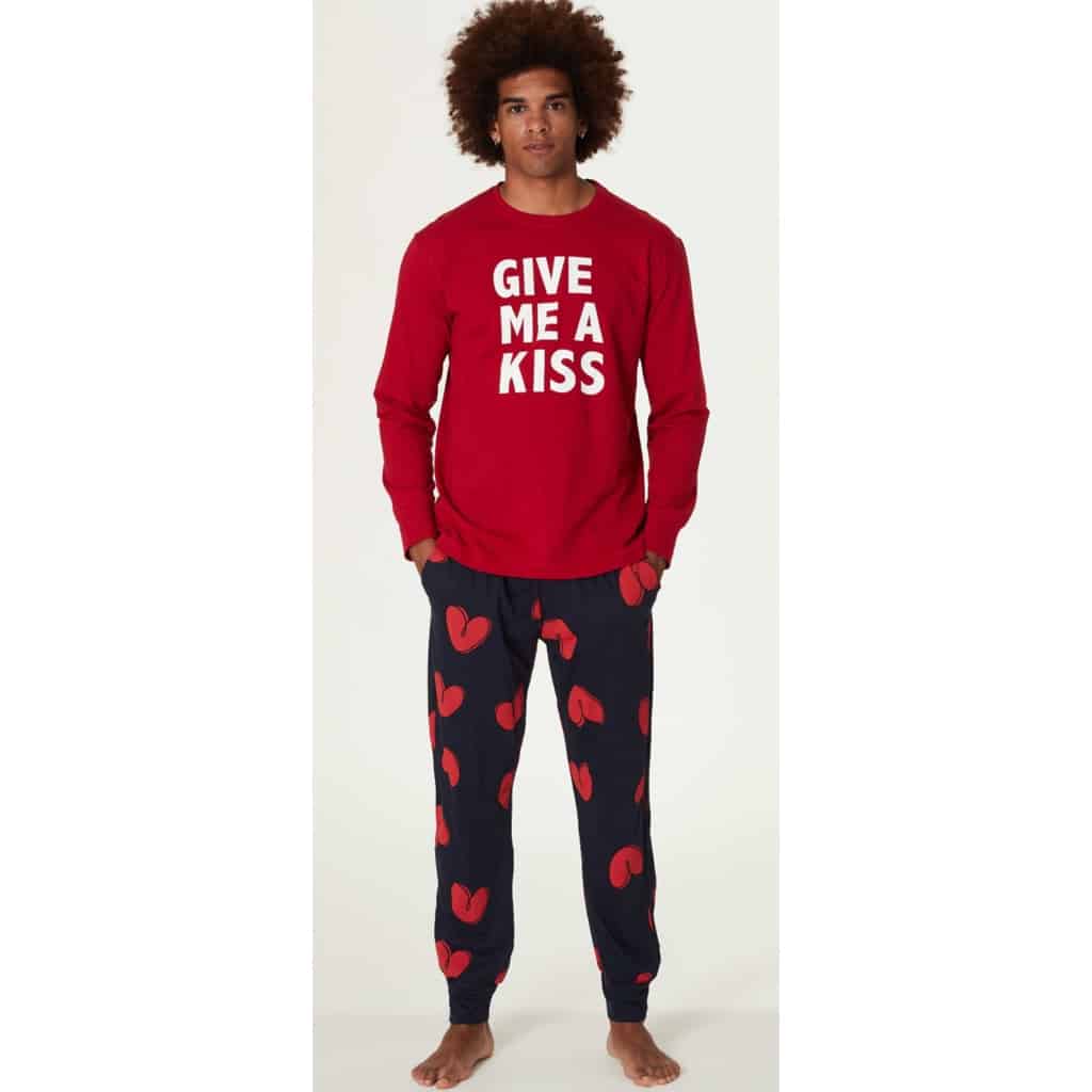 pigiama-uomo-give-me-a-kiss-cotone-happy-people