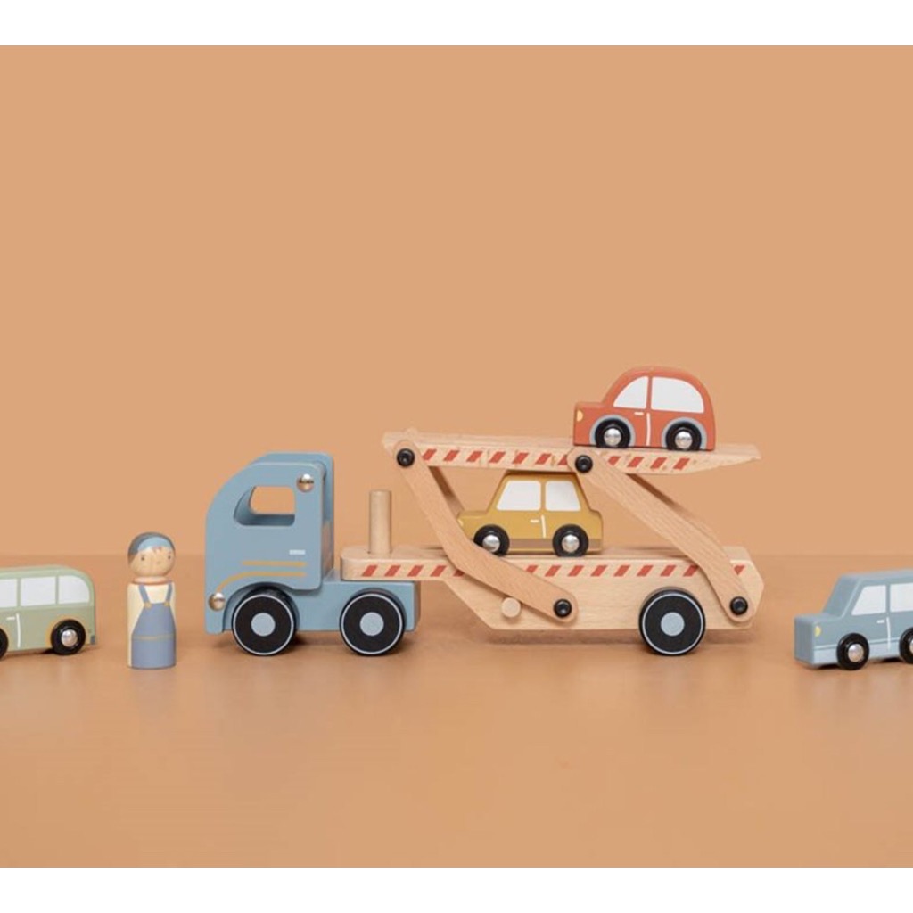 camion-trasportatore-macchinine-legno-little-dutch-giochi-legno-bimbo