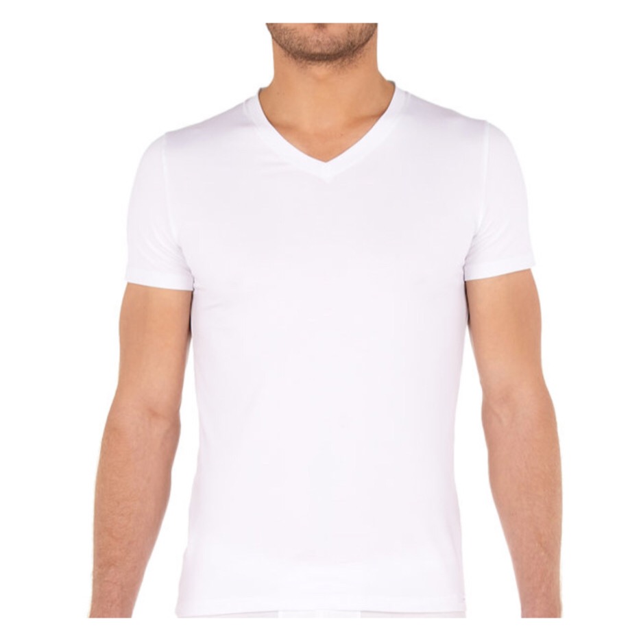 t-shirt-maglietta-bianco-tencel-soft-tessuto-naturale-comfort-assorbe-sudore-hom