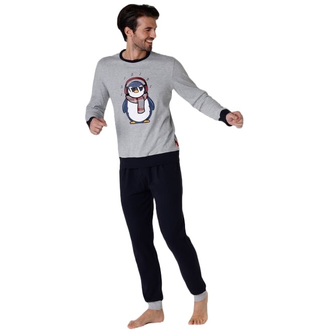 pigiama-jersey-cotone-pinguino-dance-uomo-lovable-winter-qualità