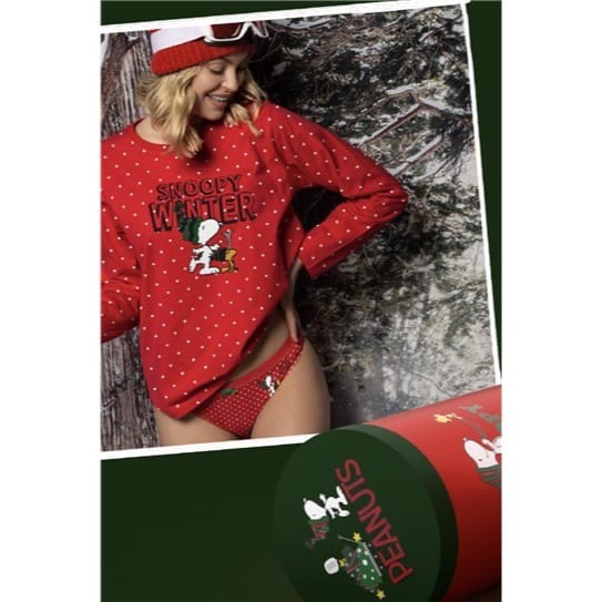 slip-donna-ragazza-snoopy-rosso-natale-peanuts-christmas